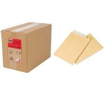 Pochette gpv kraft armé très résistant 120g 24 260x330mm fermeture auto-adhésive boîte 250 unités