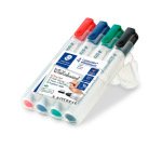 Marqueur staedtler tableau blanc dry safe pointe ogive assortiment 4 unités