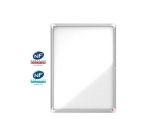 Vitrine d'extérieur nobo h100x75cm fond métal 9f