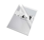 Pochette coin esselte pvc transparent grainé 20/100e 40f ouverture haut droit a4 225x307mmboîte 100 unités
