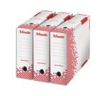 Boîte archives esselte speedbox carton recyclable 350x250mm fond automatique dos 100mm