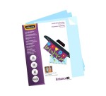 Pochette plastification fellowes finition brillante dos adhésif format a3 80 microns coloris transparent boîte 100u