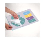 Pochette plastification fellowes finition brillante dos adhésif format a3 80 microns coloris transparent boîte 100u
