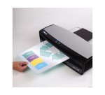 Pochette plastification fellowes finition brillante dos adhésif format a3 80 microns coloris transparent boîte 100u