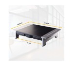 Support moniteur fellowes compact office réglable hauteur coloris noir/gris