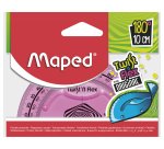 Rapporteur maped twist'n'flex 180 degrés 10cm gradué souple incassable ludique 3 coloris assortis bleu vert rose