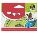 Rapporteur maped twist'n'flex 180 degrés 10cm gradué souple incassable ludique 3 coloris assortis bleu vert rose