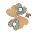 Atelier mosaïque culture club bougeoirs forme coeur 1 kit