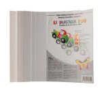Plastique fou o'color retractable a chaud coloris   blanc paquet 7 feuilles