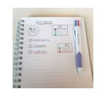 Stylo-bille paper mate 4 couleurs inkjoy quatro fun    retractable pointe moyenne 1mm