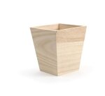 Cache-pot en bois à décorer 11.5x10 x10cm