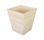Cache-pot en bois à décorer 11.5x10 x10cm