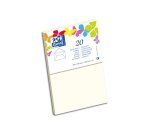 Lot de 20 enveloppes Oxford 90x140   gommee patte pointue de visite beige