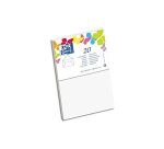 Lot de 20 enveloppes Oxford 90x140   gommee patte pointue de visite blanc