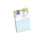 Lot de 20 enveloppes Oxford 90x140   gommee patte pointue de visite bleu ciel