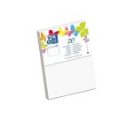 Paquet d'enveloppes Oxford 114x162 x20 auto adhesive blanc