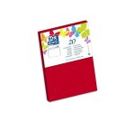 Paquet d'enveloppes Oxford 114x162 x20 rouge auto adhesive rouge