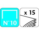Pince n°10 ESSENTIALS METAL E4400 - capacité 12 feuilles