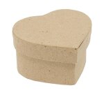 Boite o'color carton a decorer forme coeur 9x5cm lot 10 unites