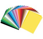 Papier a dessin teinte folia din a4 130g 10 coloris        assortis paquet 100 unites