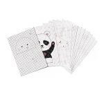 Carton a broder folia animaux 175x245mm differents modeles  coloris blanc paquet 40       unites