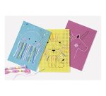 Carton a broder folia animaux 175x245mm differents modeles  coloris assortis paquet 40    unites