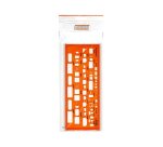 Normographe minerva nº4 trace sanitaire formes baignoires   lavabos bidets toilettes      echelle 1/50 plastique