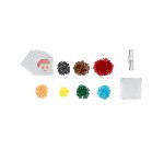 Aqua perles sodertex noel diametre 4mm 10 modeles 7,8cm coloris assortis boite 1500   unites