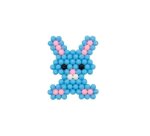 Plaque aqua perles sodertex fantaisie coeur 6,5cm etoile  6cm lapin 6,5cm ours 6cm      coloris assortis pack 4 unites