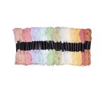 Fil sodertex broder/bracelets bresiliens 8m 13 coloris      pastel assortis lot 52 unites