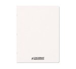 Cahier conquerant personnalisable agrafe 240x320mm 96 pages reglure unie 90g couverture   carte brut