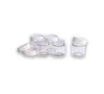 Pot o'color vide ouverture total couvercle vissant 50ml  transparent sachet 12 unites