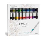 Coffret uniball feutre emott pointe fine multicolor 40     unites