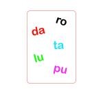 Jeu interdacta tam tam syllabes 42 cartes + 1 regle  du jeu