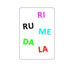 Jeu interdacta tam tam syllabes 42 cartes + 1 regle  du jeu