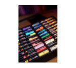 Marqueur posca coloris assortis malette metal noire  20 unites