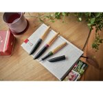 Stylo-plume stabilo grow corps bois de cerisier trait  0,5mm encre bleue coloris     violet prune