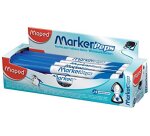 Feutre maped marker'peps effaçable à sec pour ardoises blanches coloris bleu