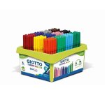 Feutre coloriage giotto turbo color ultra longue durée pointe bloquée polyester indéformable 12 coloris 144 unités