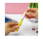 Stylo-bille bic 4 colours sun pointe moyenne 1mm couleurs fun violet/rose/jaune fluo/orange