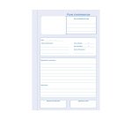 Manifold ficher d'intervention Elve 21 x 14 cm,  50 feuillets tripli