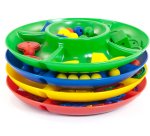 Jeu miniland plateau rangement5 compartiments 26 cm diametre