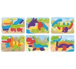 Jeu miniland planches dino 31x21cm pack de 6 unités