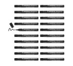Marqueur permanent edding 2000c pointe ogive tracé 1,5-3mm corps aluminium value pack 17+3 unités