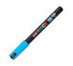 Marqueur posca pc1mr base eau pointe calibree extra fine    0,7mm bleu clair         sans/odeurs/alcool/solvant tous