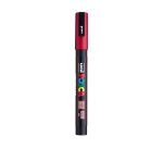 Marqueur posca pc3m base eau pointe conique fine 0,9-1,3mm sans odeurs/alcool/solvant    tous supports coloris rouge