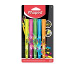 Surligneur maped fluo peps pen blister de 5u