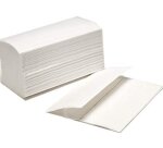 Essuie-mains enchevetres amoospliage v 2 plis 21x22cm pack  20 paquets de 200 unites