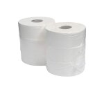 Papier hygiénique amoos jumbo 2 plis 350m paquet 6 rouleaux