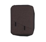 Conférencier alba en tissu a4 fermeture zip et recharge batterie 25x34x1,5cm